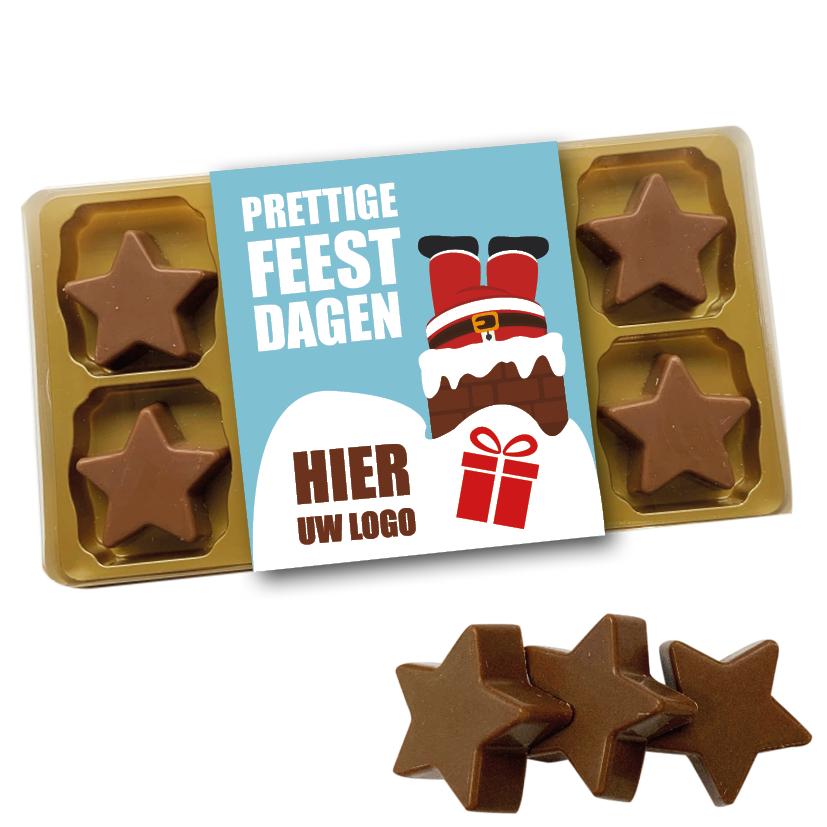 chocolade sterren, sterretjes, sterretjes met logo