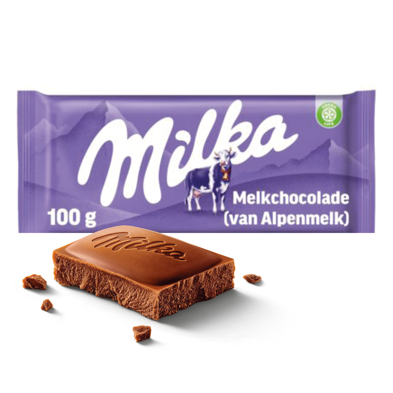 milke chocolade reep met eigen verpakking