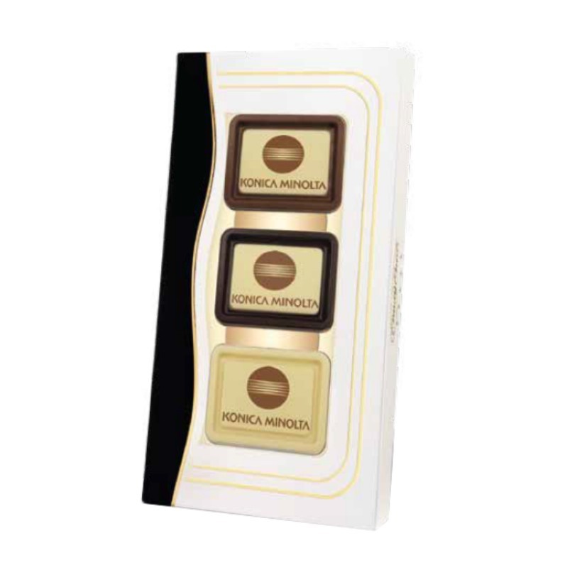 6 logochocolaatjes in geschenkdoos