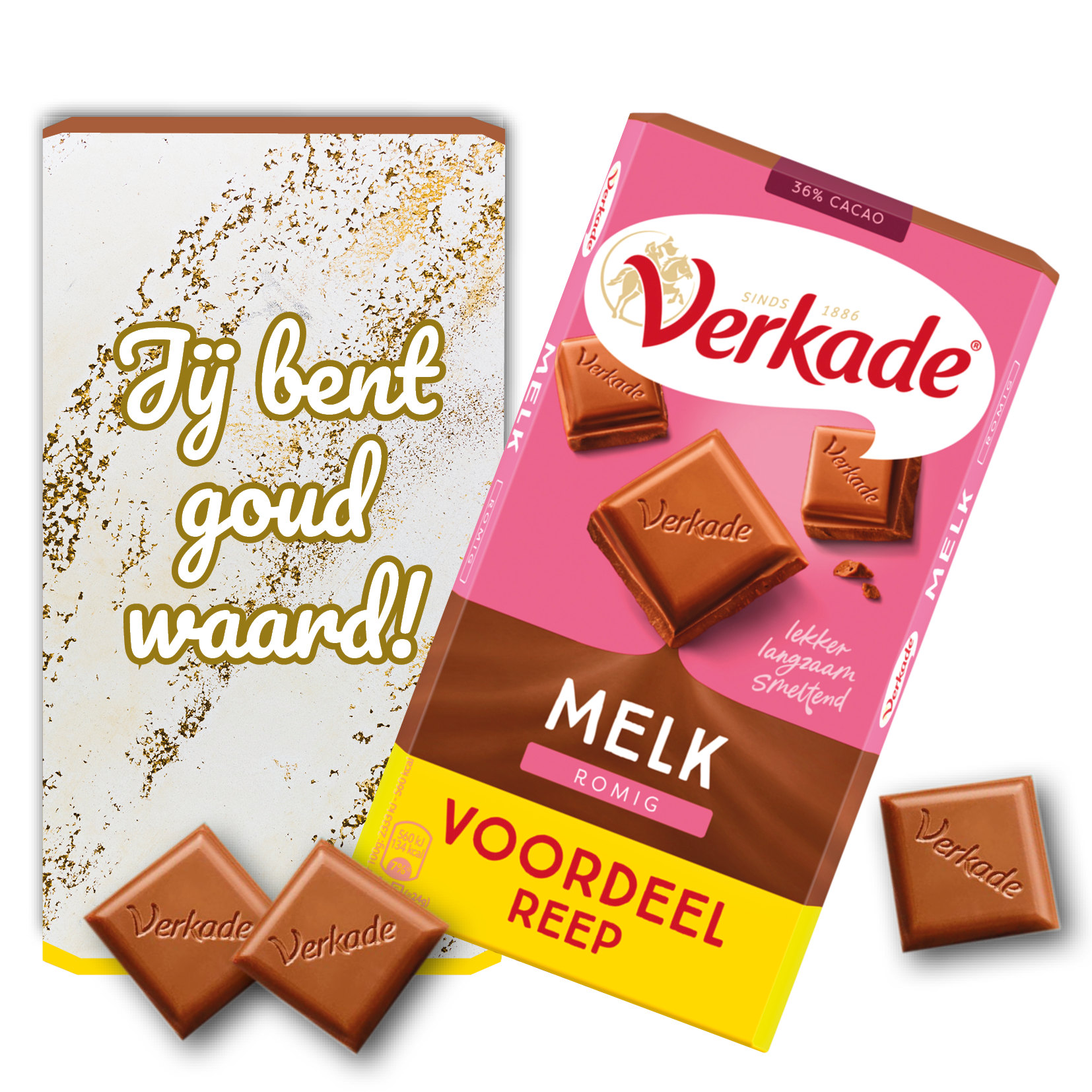 verkade reep met eigen verpakking