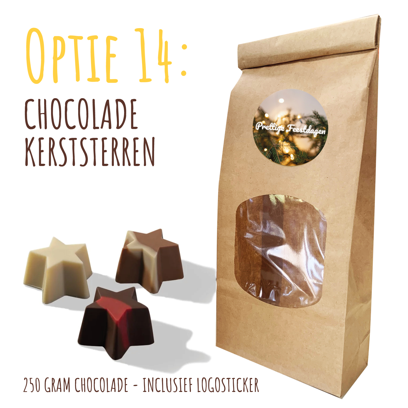 chocolade kerststerren